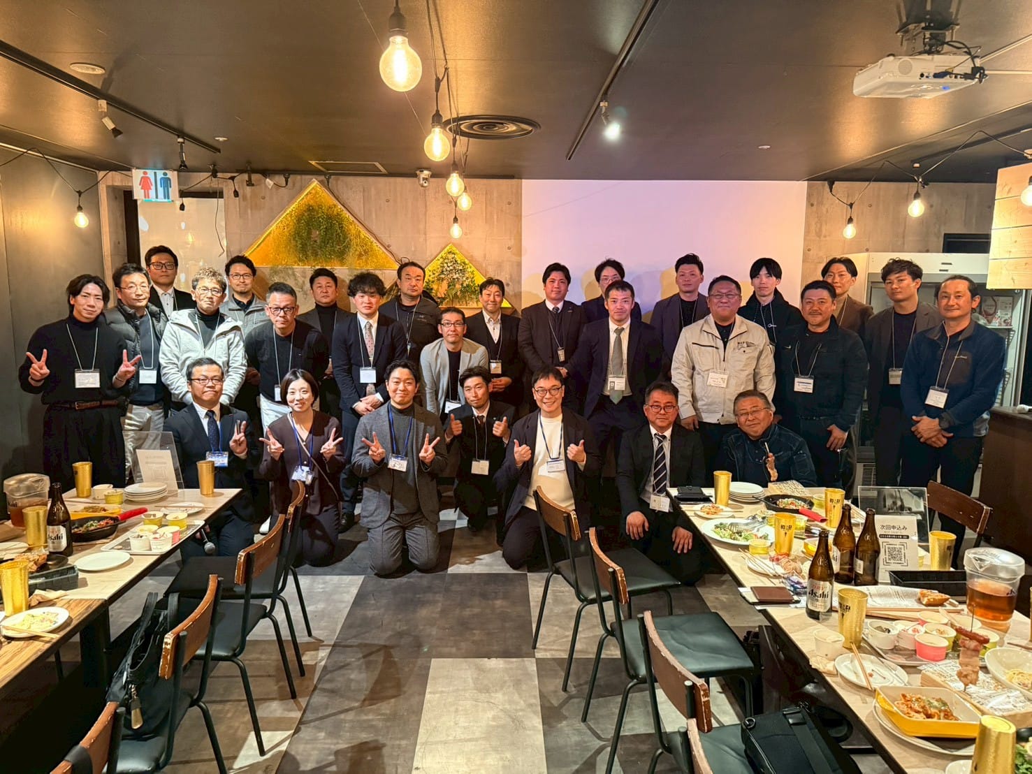 建設業サポート岡山支部 交流会の様子